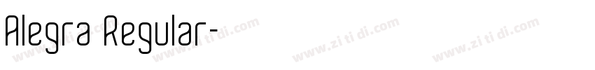 Alegra Regular字体转换 Alegra Regular字体转换